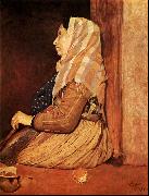 Edgar Degas Roman Beggar Woman Sweden oil painting artist